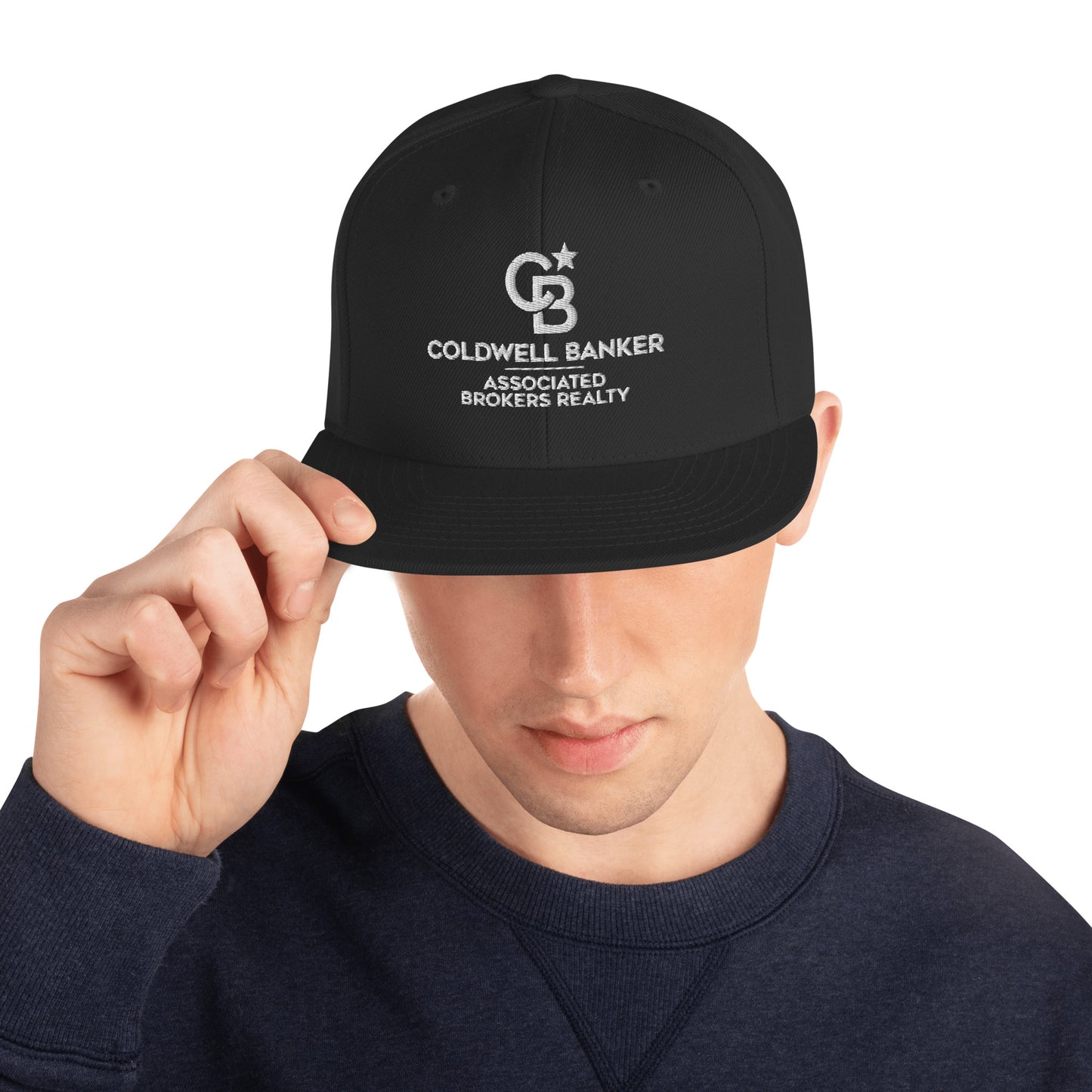 Black CB Snapback Hat