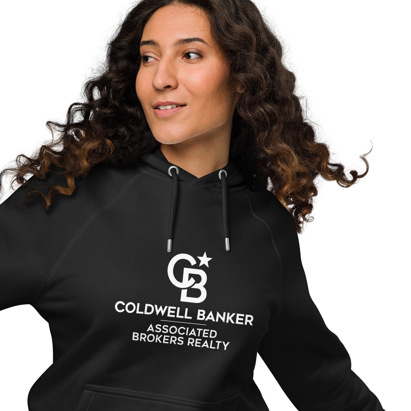 CB Black Unisex eco raglan hoodie