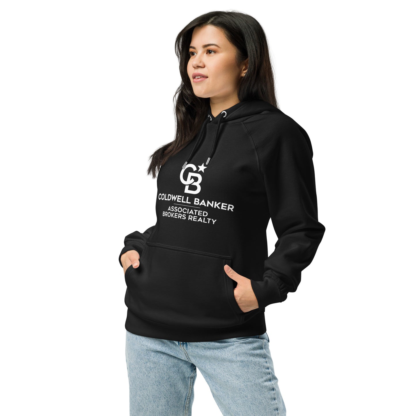 CB Black Unisex eco raglan hoodie