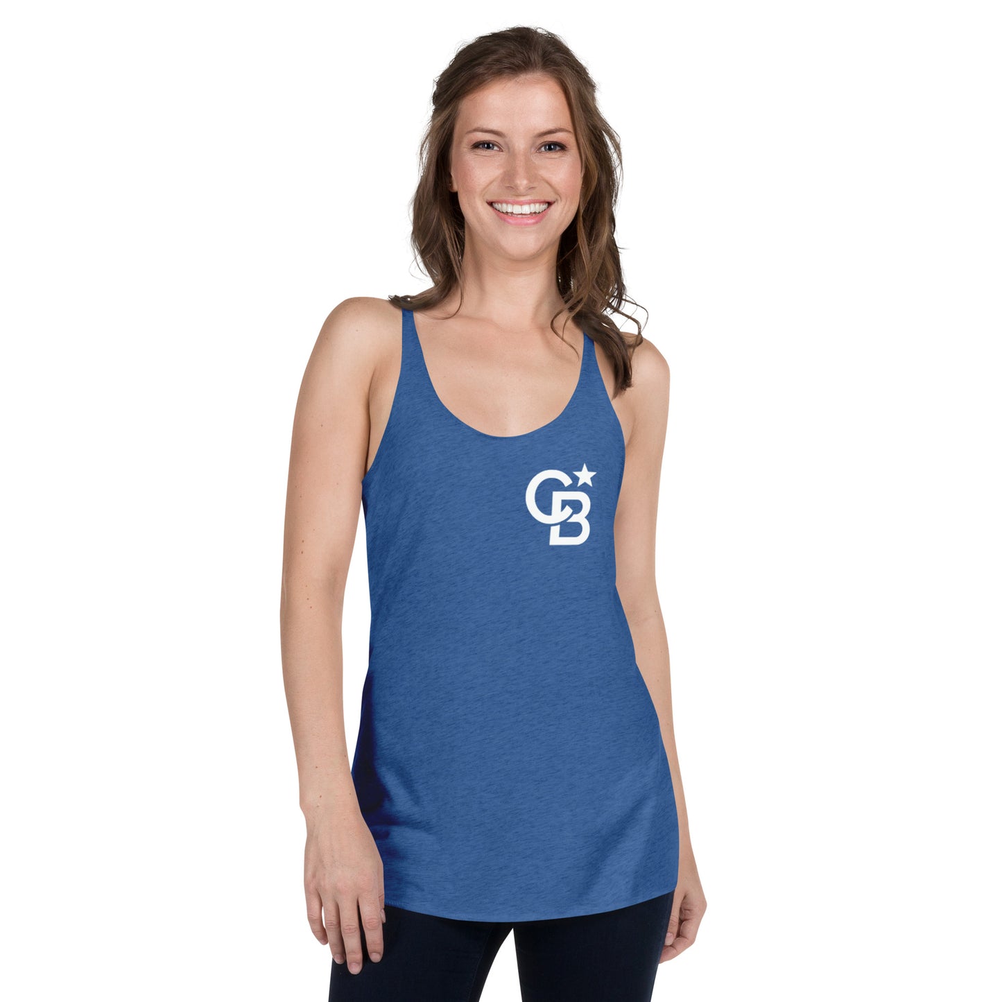 CB BLUE Women's Racerback Tank